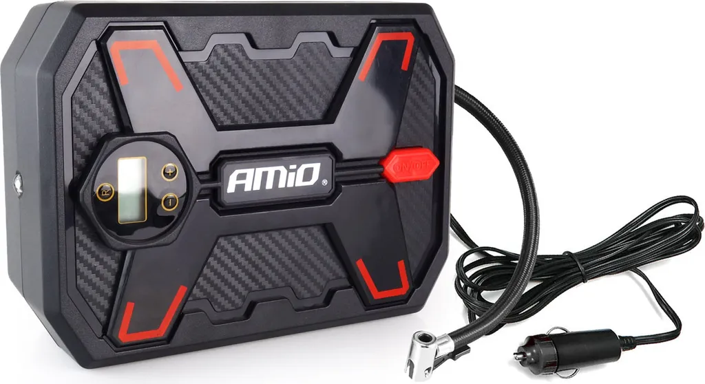 AMiO Acomp-11 Compressore Digitale Auto 12V 10 Bar con Torcia LED
