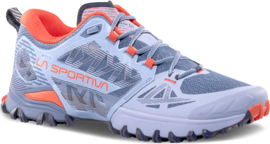 Bushido III Wide Woman Gtx, Mountain Running, Woman, Shoes, Low Cut, G04B44 Stone-Blue/Moonlight, 36 - La Sportiva