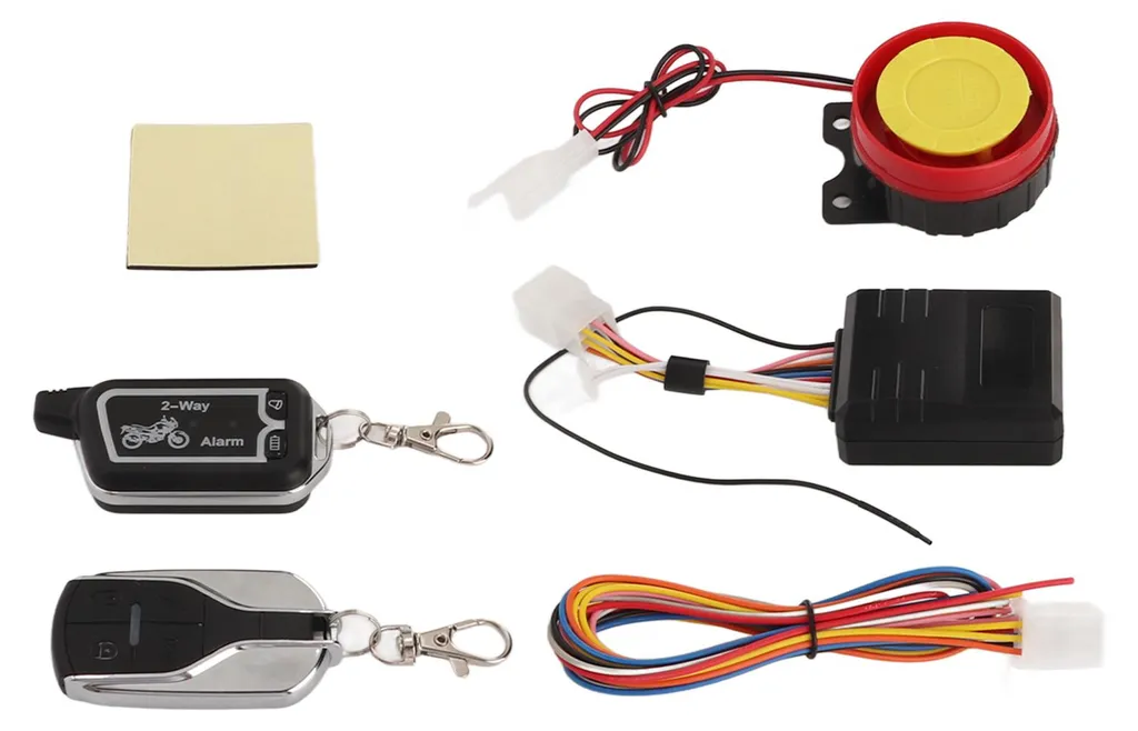 Protection moto bidirectionnelle : Alarme avec télécommande et LCD