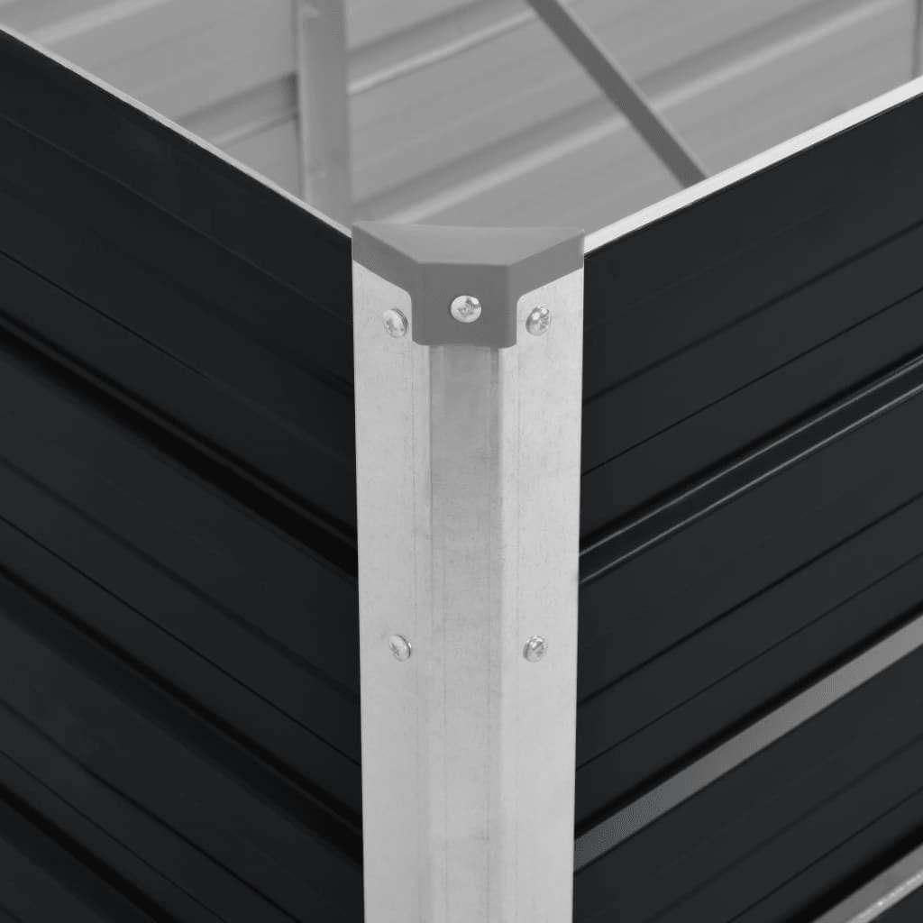 vidaXL Lit surélevé de jardin Anthracite 240 x 80 x 45 cm Image du produit 