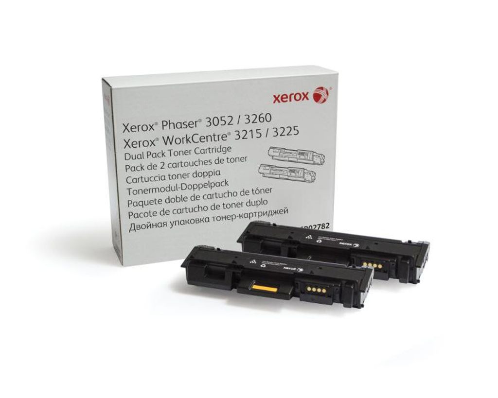 Xerox Originaltoner 106R02782, Schwarz, für Phaser 3052/3260, WorkCentre 32, 2x3000 Seiten