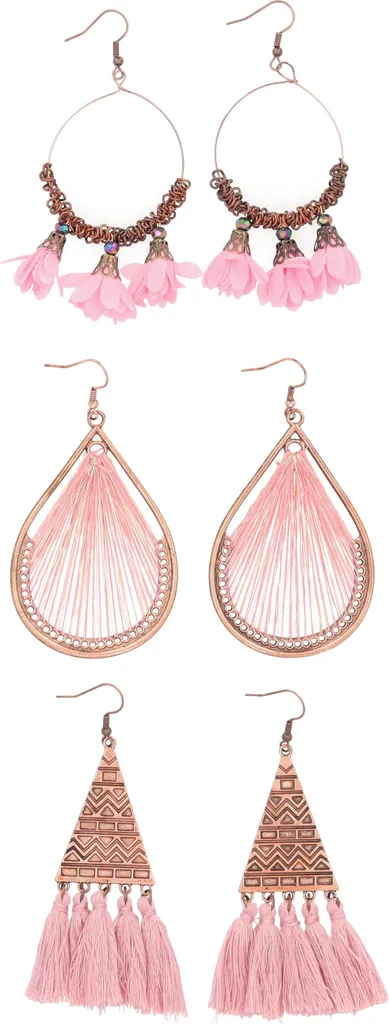 Boucles d'oreilles Joella marron pour tenue de soirée ou de bureau