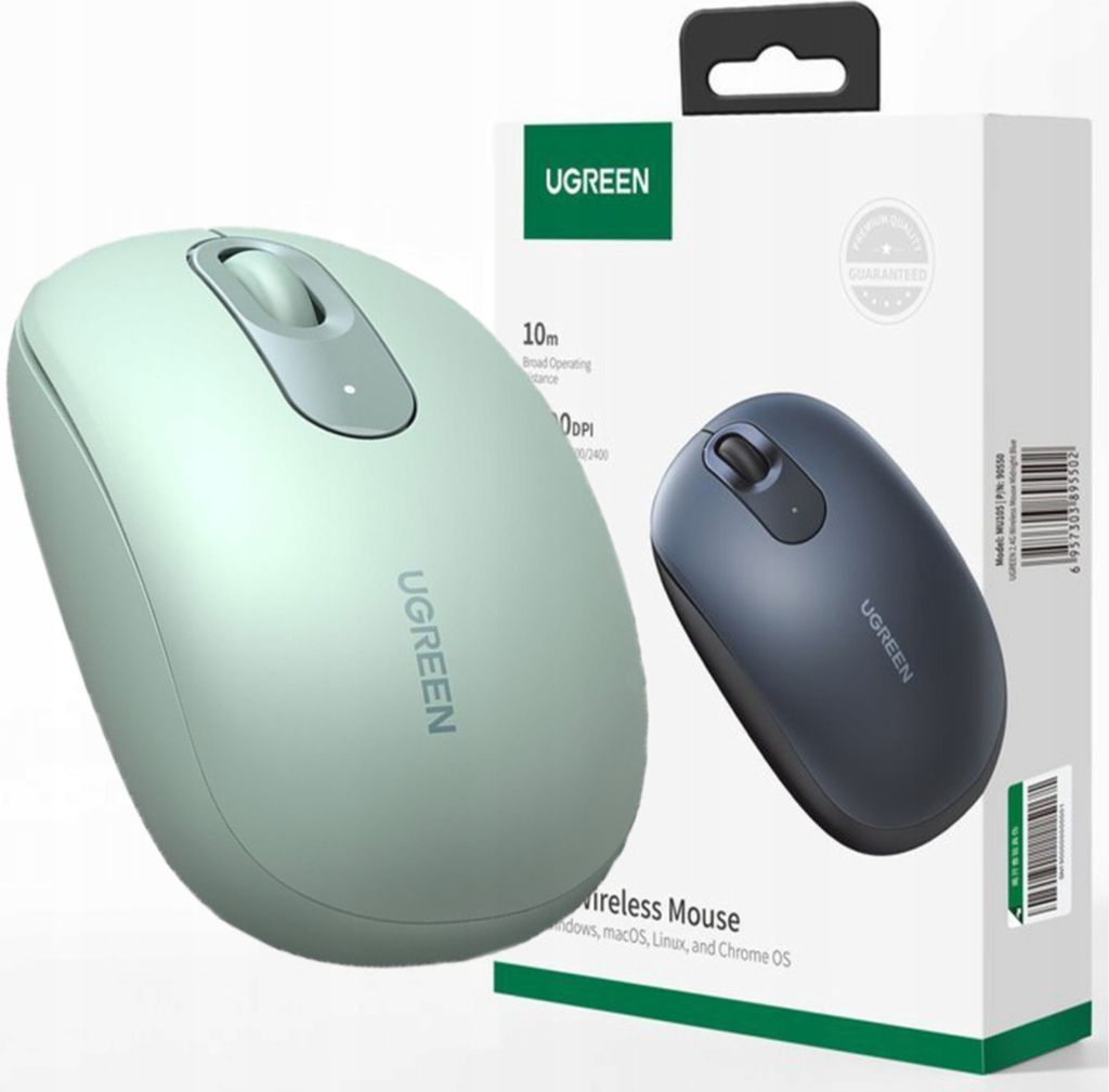 Ugreen Drahtlose PC/TV Maus Usb 2.4Ghz Grün Produktbild 