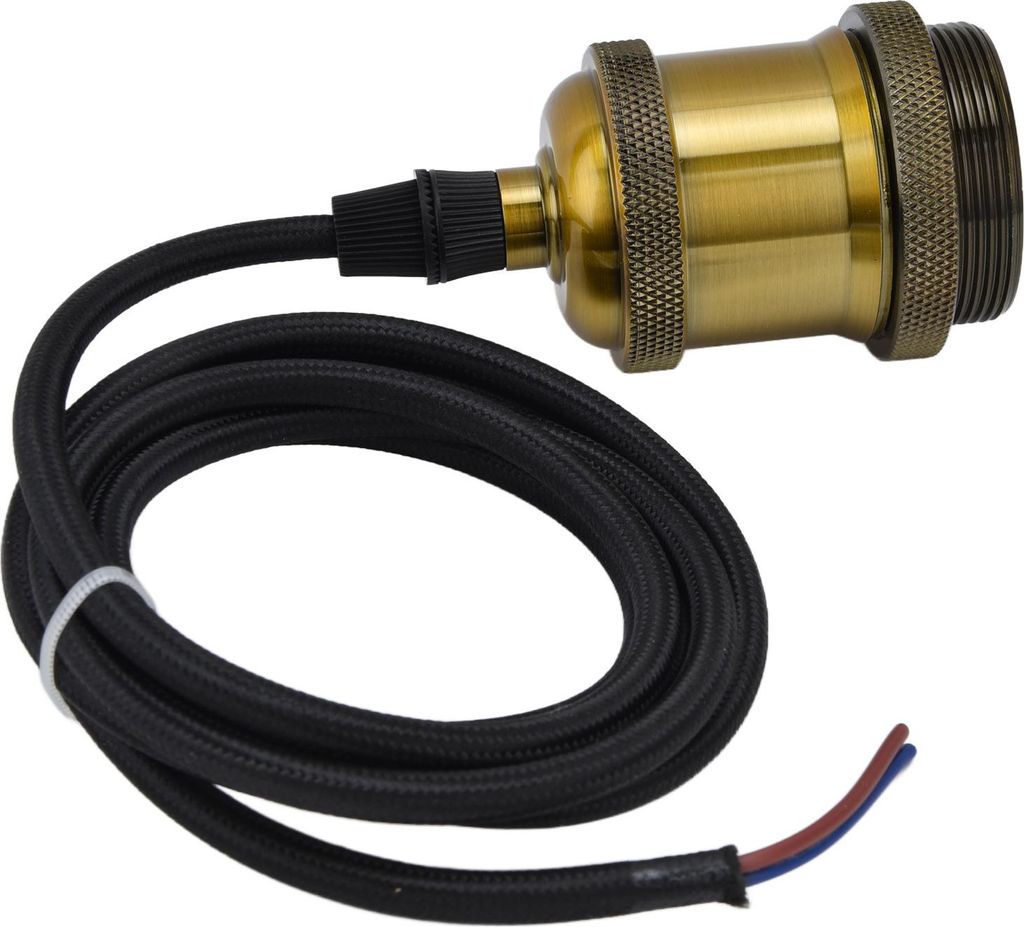 Retro Pendelleuchte Cord Kit Gold Hanging Plug In Lamp Socket Kit für DIY-Lichtvorrichtungen