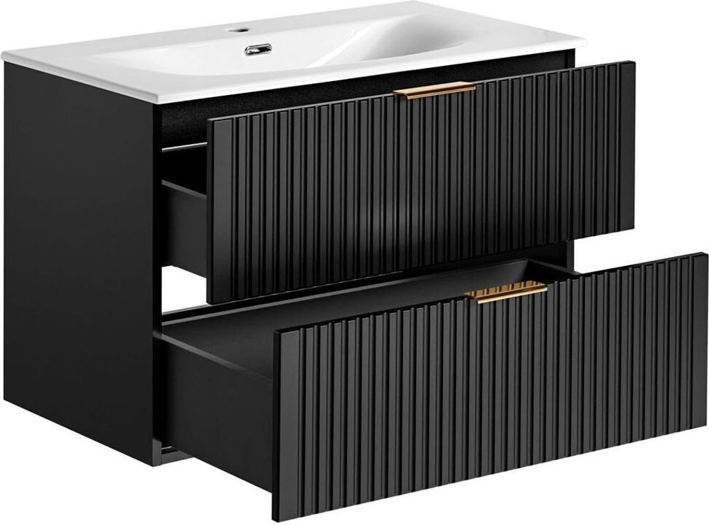 Waschtischunterschrank mit Waschbecken 80cm Produktbild 4