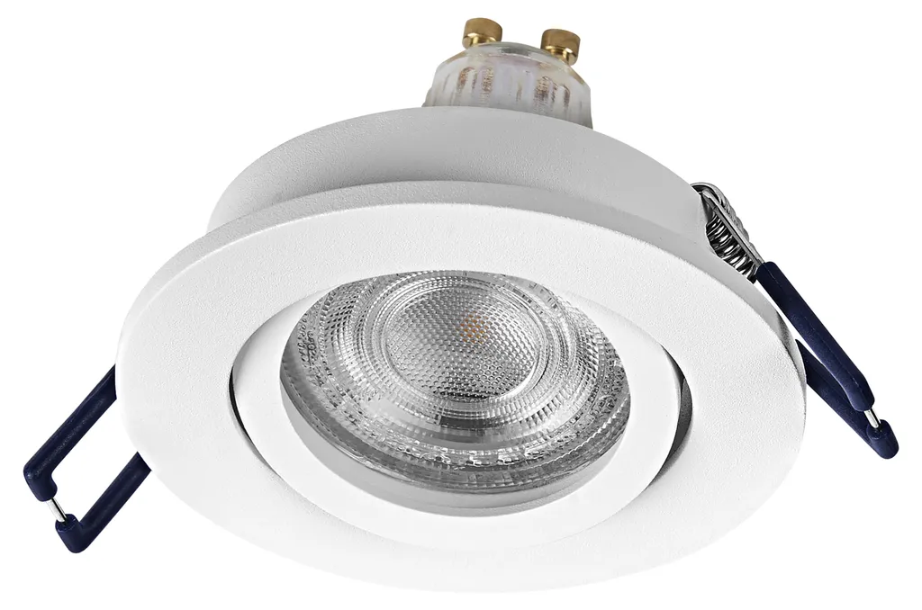 Lot 3 Spots LED OSRAM 4,5W 400lm Blanc Chaud 2700K IP20 Design Blanc