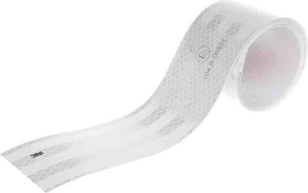 LAS Reflektorband 55mm weiß selbstklebend 2 m Produktbild 