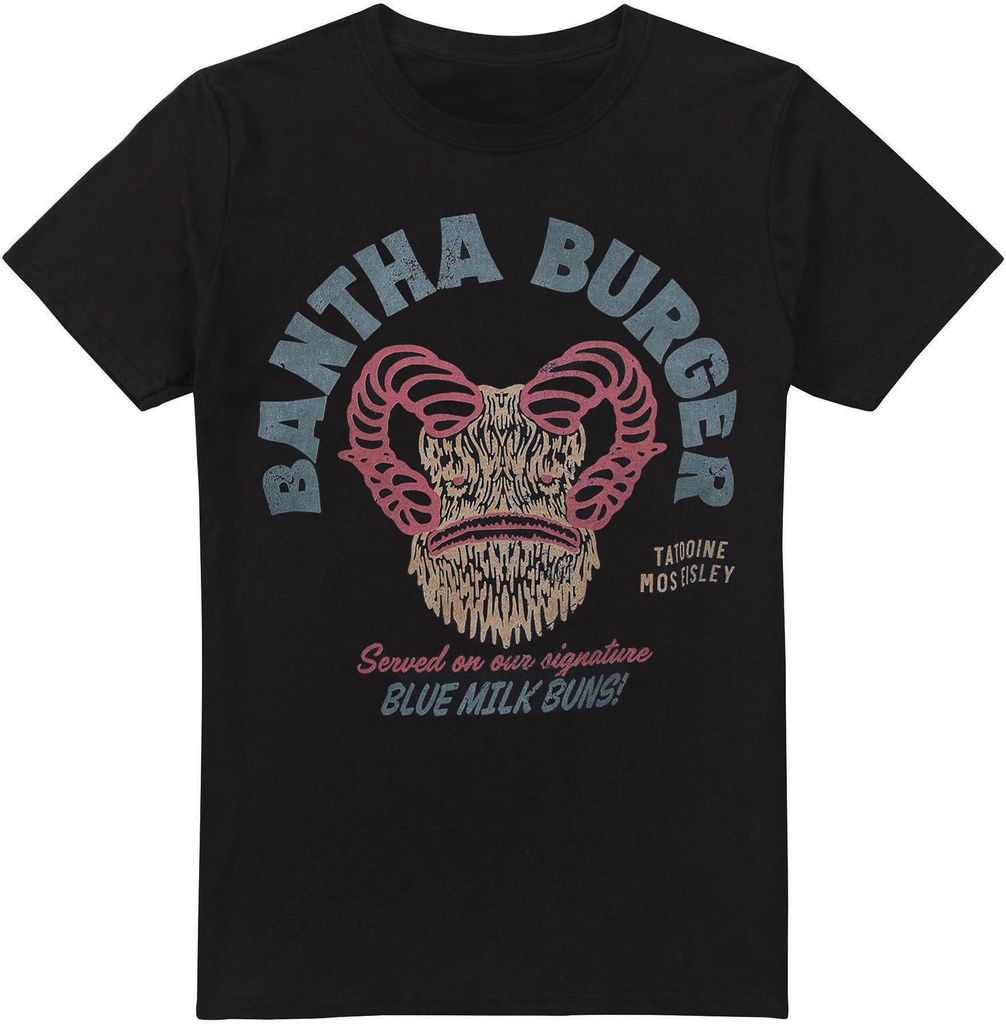 Star Wars - "Bantha Burger" T-Shirt für Herren TV5194 (5XL) (Schwarz)