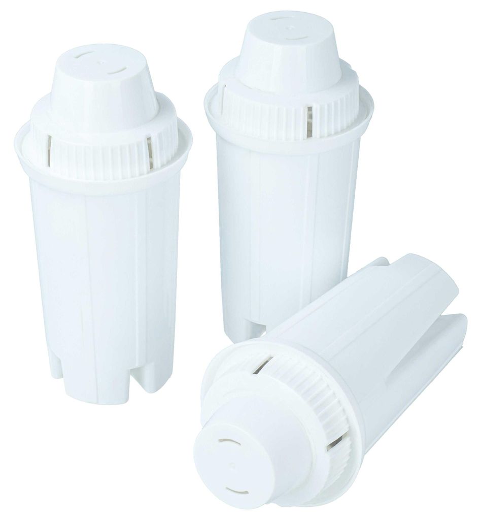 vhbw 3x Wasserfilter Filter kompatibel mit MAGIMIX 11155, 11181, 11182, 11183, 11184, 11185, 11186, 11187 Kaffeevollautomat, Espressomaschine Weiß