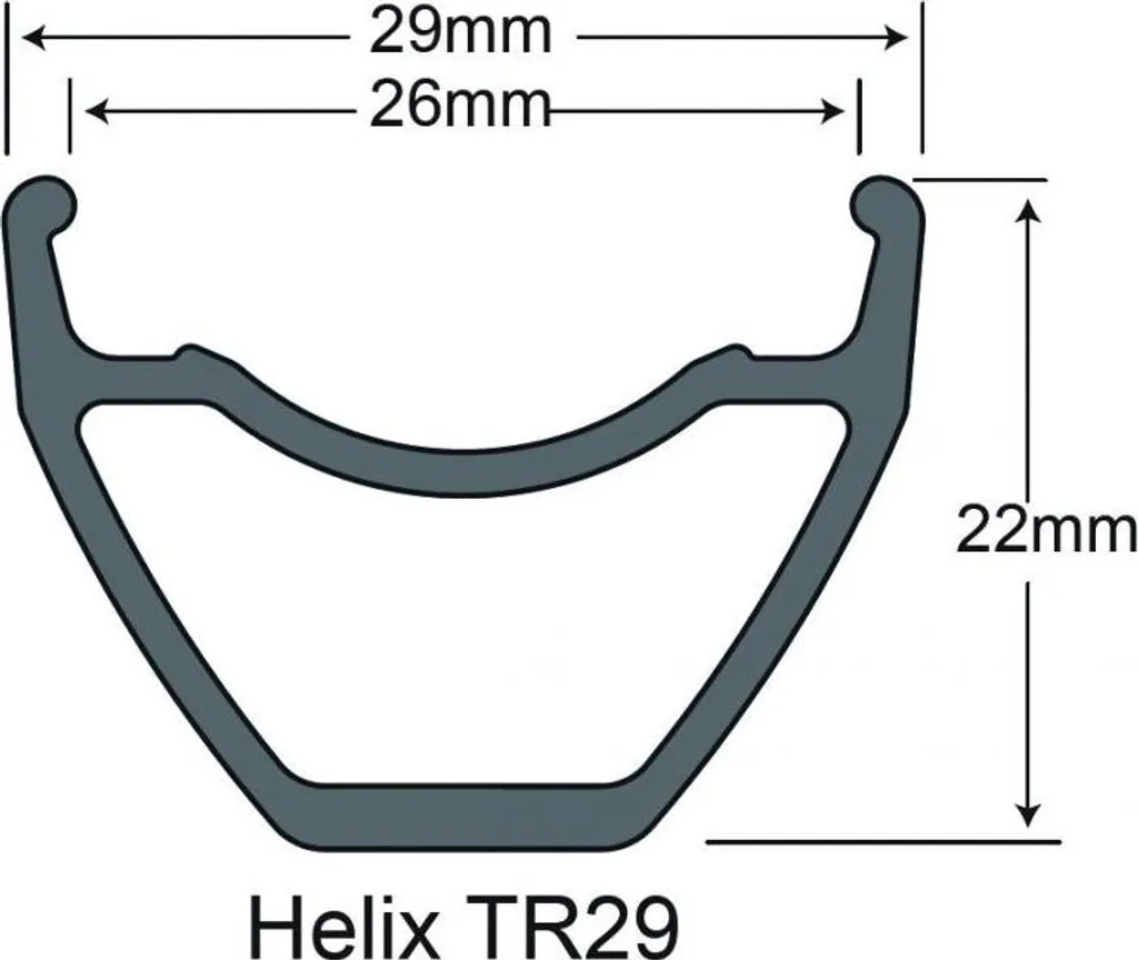 Jante SUNringle Helix TR29 légère et robuste pour VTT 27.5 pouces noire