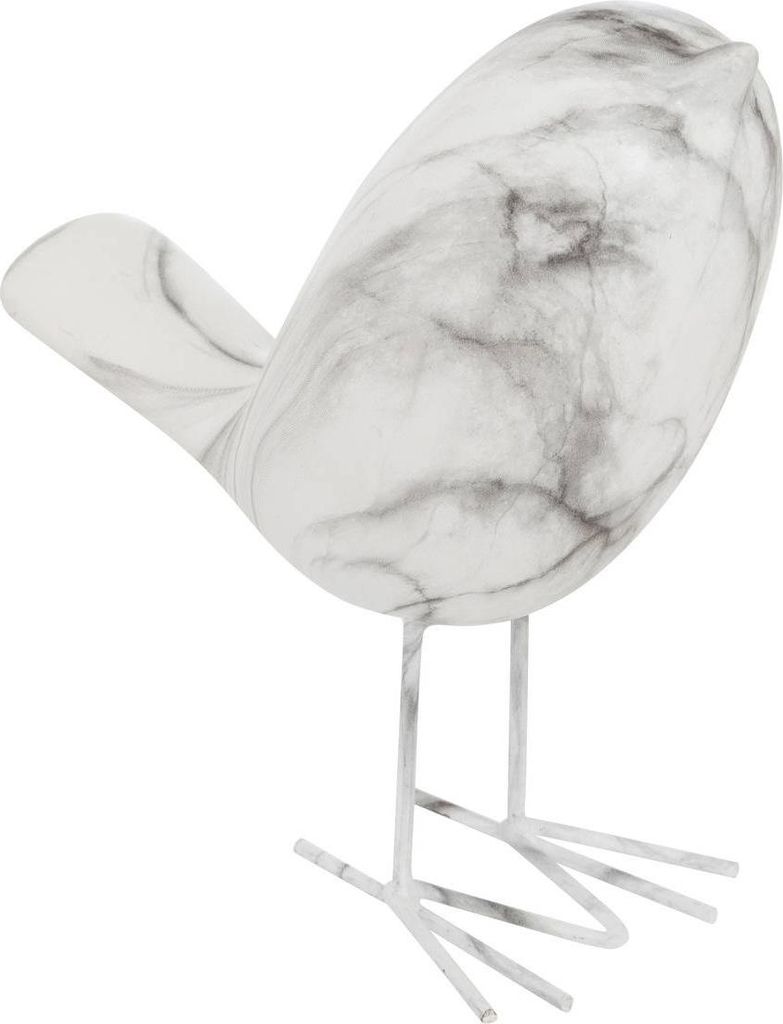 Statuette vogel "olen" weiß h19cm - Atmosphera créateur d'intérieur