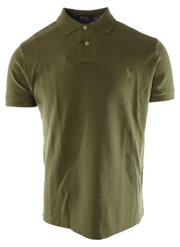 Polo Ralph Lauren M : T-shirt col polo homme bleu coton piqué chic