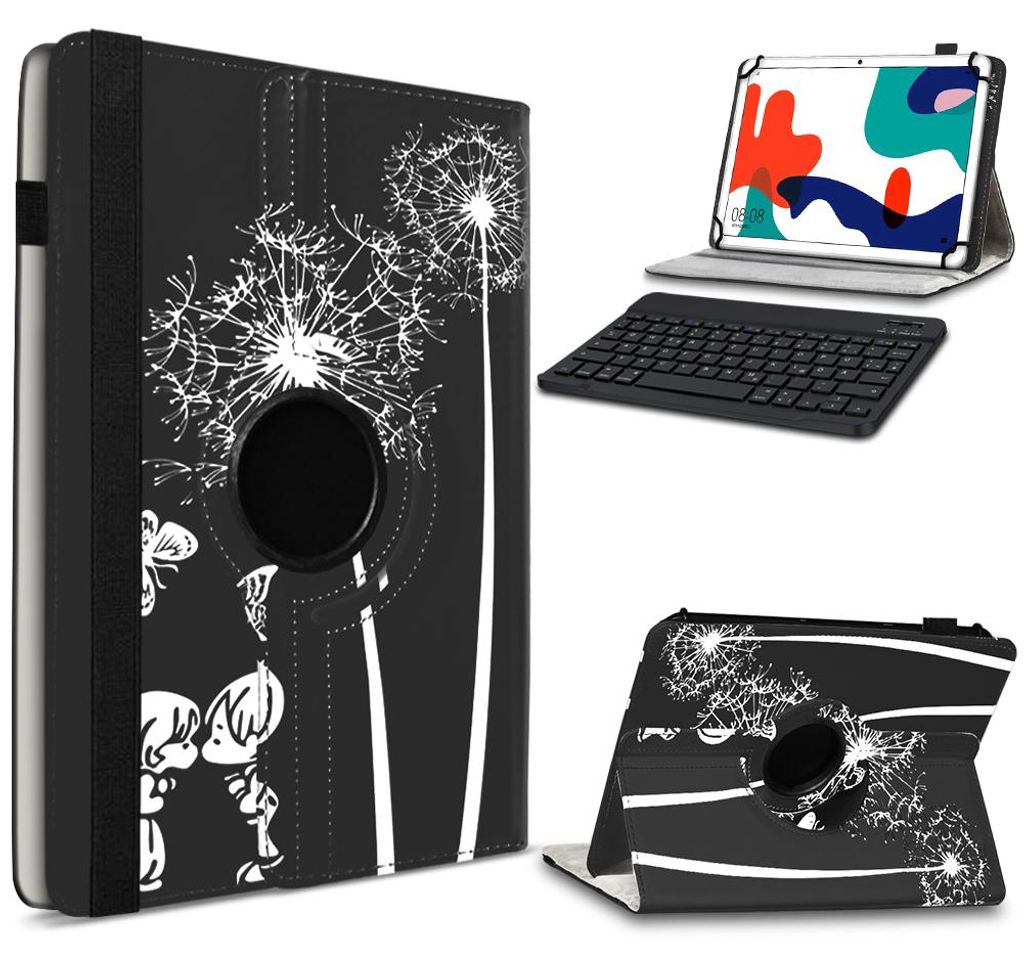 Tablet Schutz Hülle für Huawei MatePad Pro 10.8 Tastatur Tasche Bluetooth QWERTZFarbe 360 Uni:Motiv 12