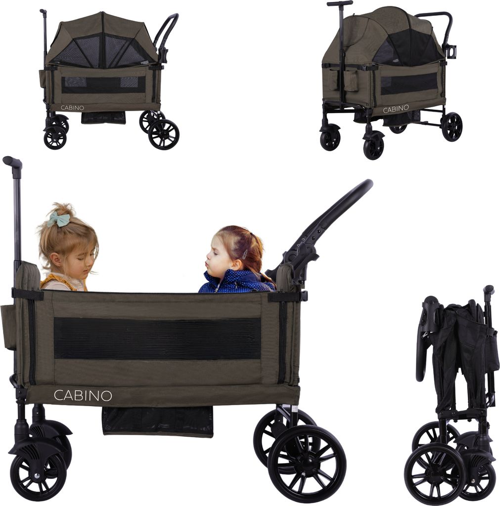 Cabino® Bollerwagen Waggie - Leicht, Faltbar, Verstellbarer Produktbild 