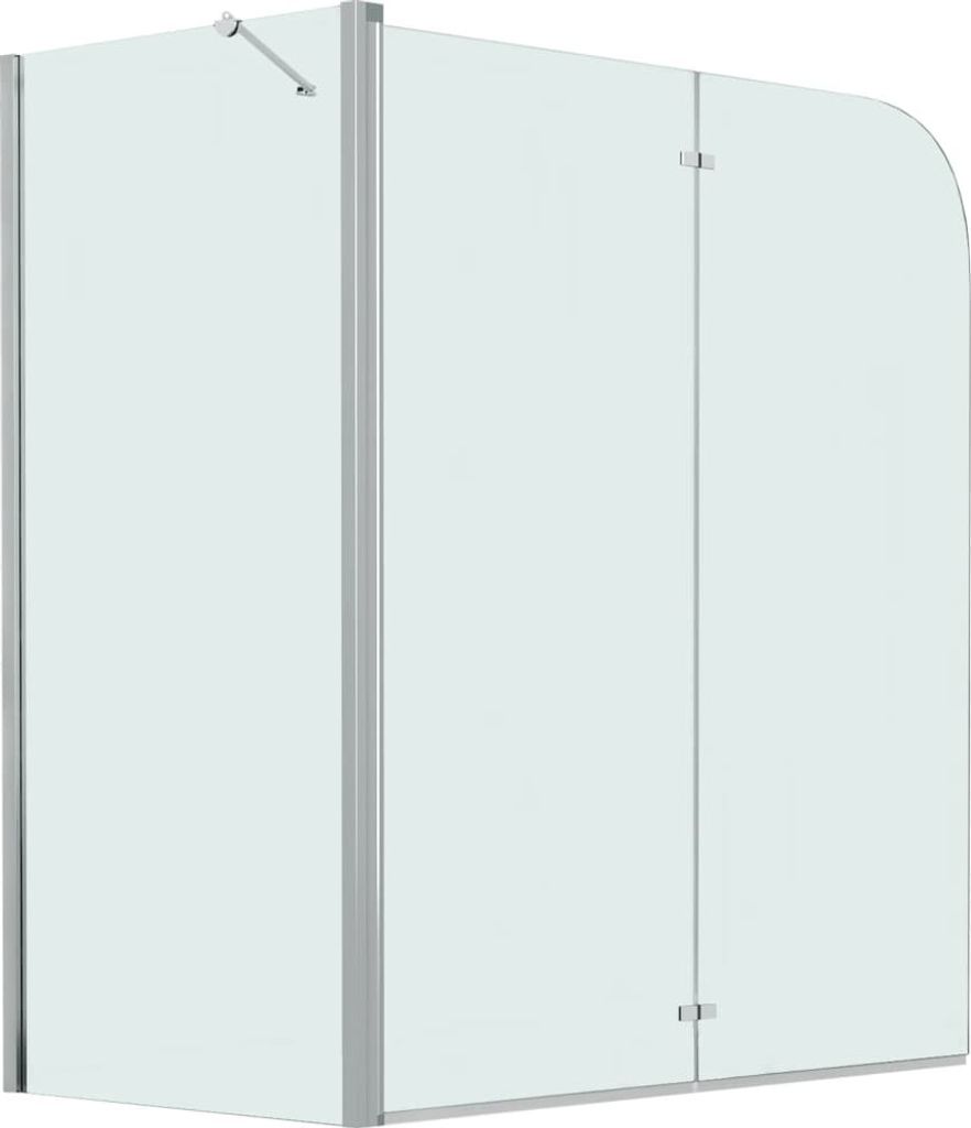 vidaXL Accessorio da bagno 2 pieghevole ESG 120x68x130 cm Immagine del prodotto 