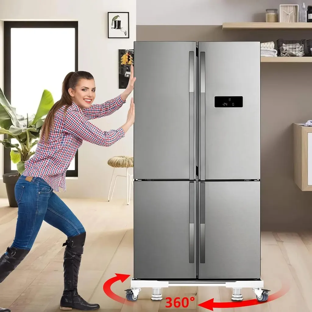 Socle pour lave-linge réglable 47-69 cm - Support universel robuste blanc