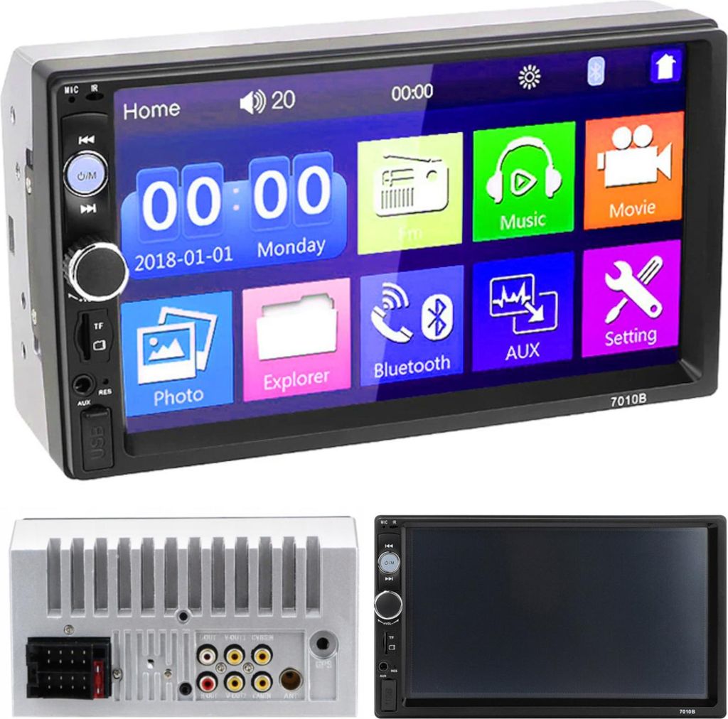 Radio Samochodowe Bluetooth 2Din Usb Dotyk Zdjęcie produktu 