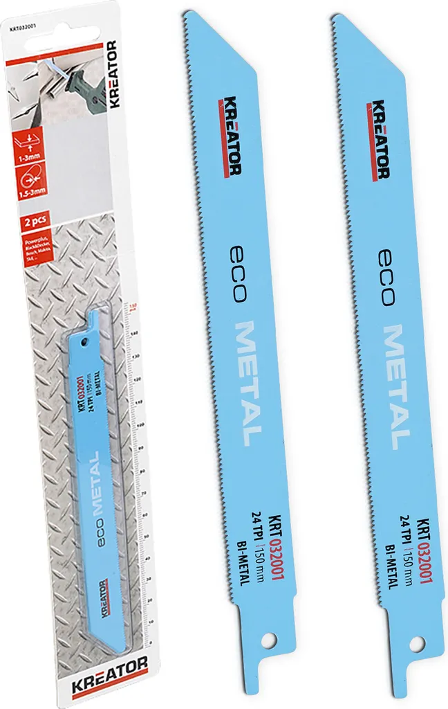 Lame per sega circolare 2 pezzi in un set 150 mm per metallo - Lunghezza 150 mm, 24 TPI, per metallo