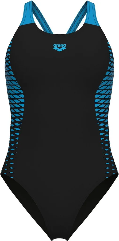 Maillot Arena durable noir turquoise 40 - Fini le chlore qui use