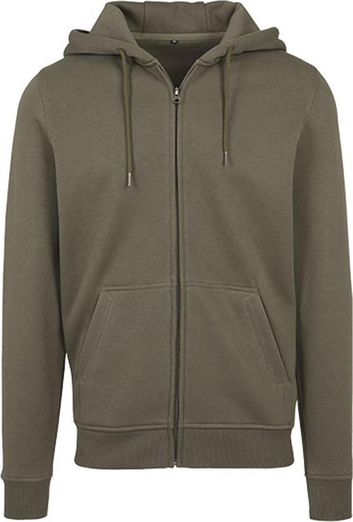Build Your Brand BY012 | Heavy Zip Hoody - Farbe: Bark - Größe: M