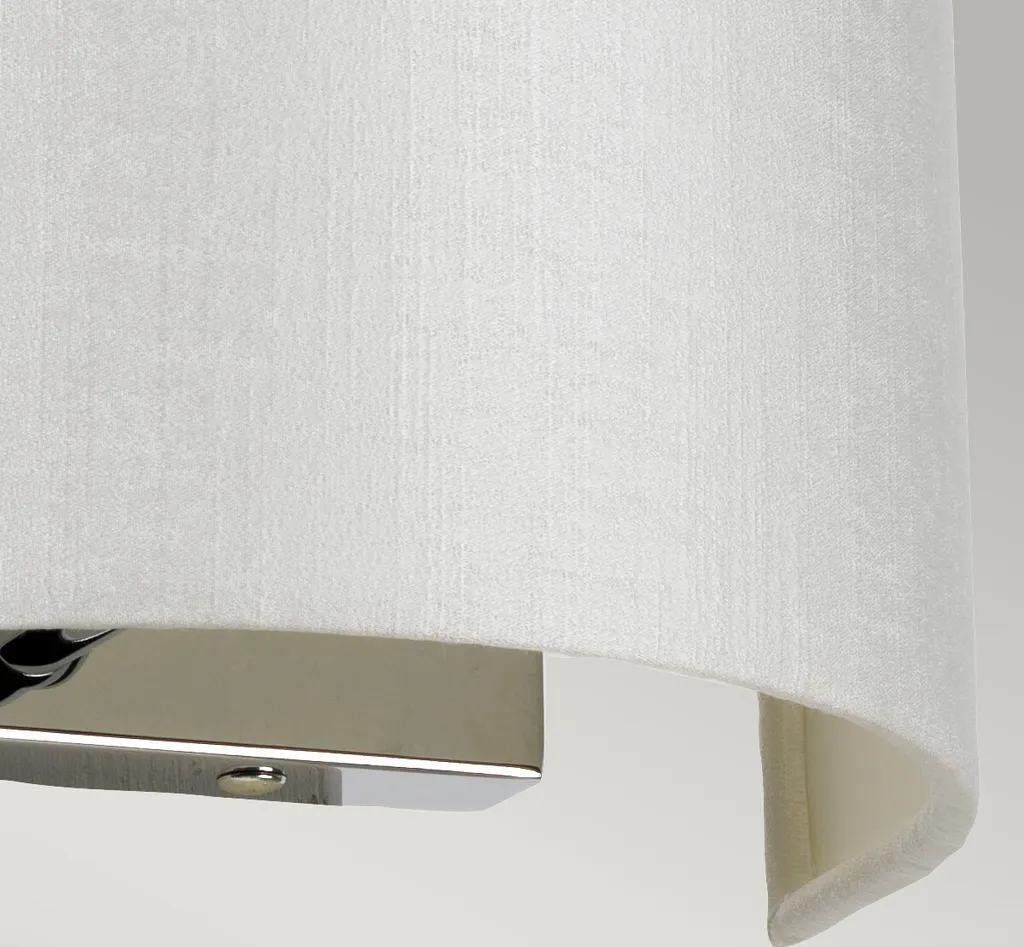 Applique murale Cooper chrome poli et crème E27 Designer's Lightbox