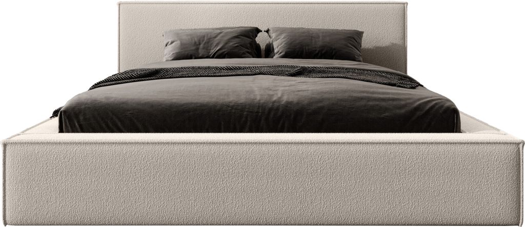 FEDVE Polsterbett Mendocino aus Bouclé-Stoff 180x200 cm, Produktbild 