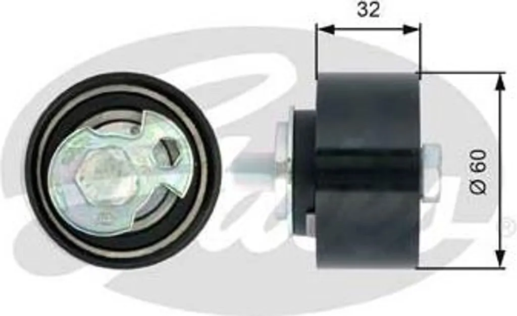 Rouleau tendeur robuste Gates T43124 avec roulement étanche OE 1135356