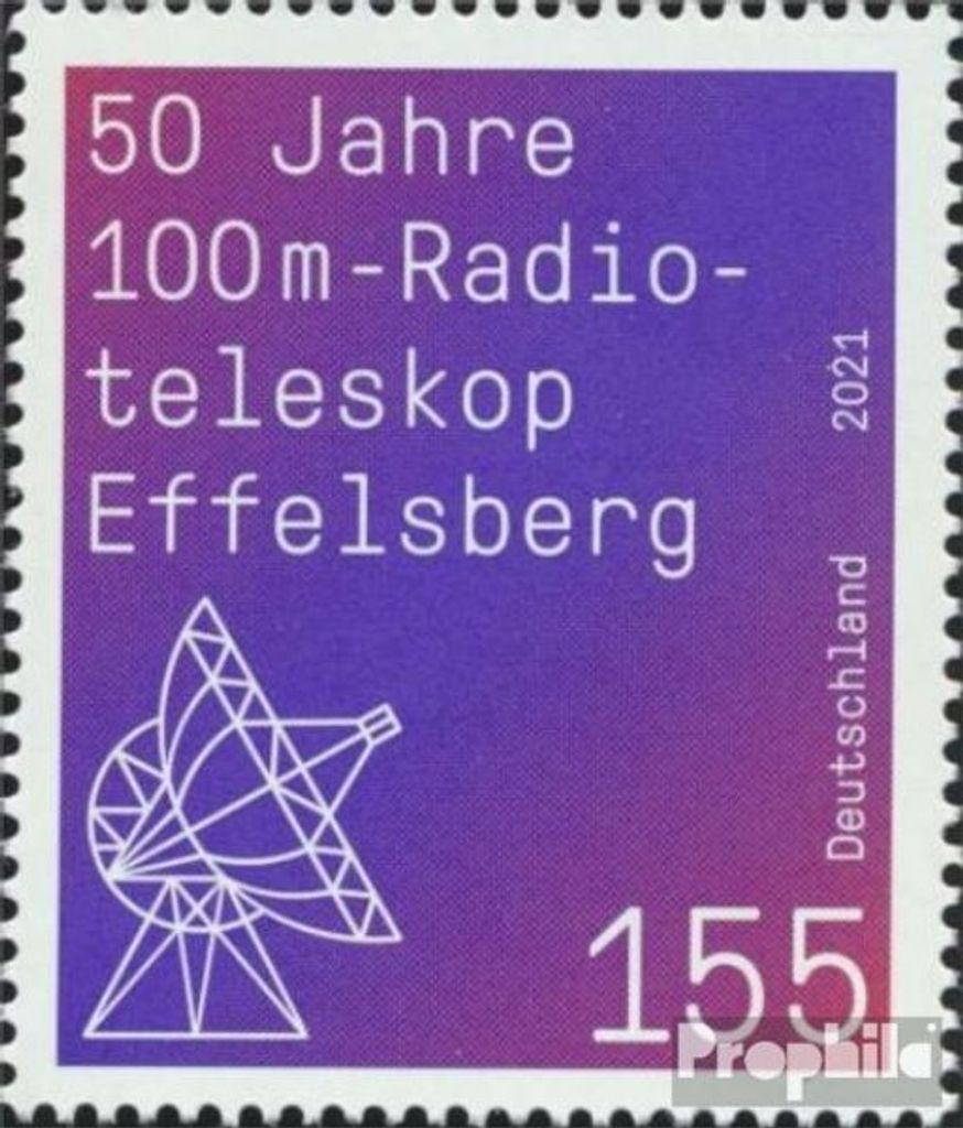 Briefmarken BRD 2021 Mi 3599 (kompl.Ausg.) gestempelt Radioteleskop Effelsberg