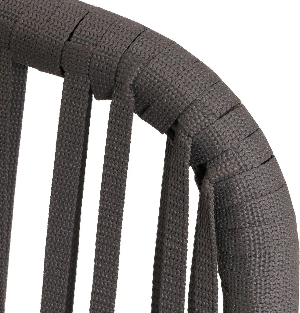 Chaises de jardin résistantes aux intempéries en corde Rope anthracite