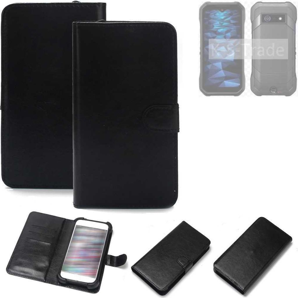 K-S-Trade Handyhülle Schutzhülle kompatibel mit Kyocera DuraForce EX Handy Schutz Hülle Handyhülle Bumper schwarz 1x
