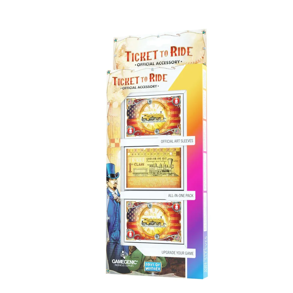 Protège-cartes Les Aventuriers du Rail - Pack de Sleeves Transparentes