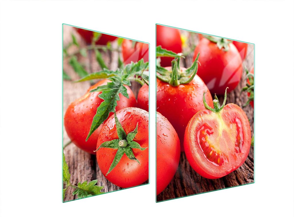 Glasschutzplatte Für Herd 70X52 Tomaten