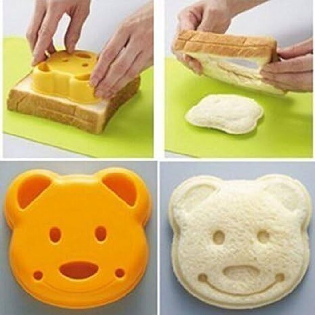 Ausstecher von Sandwich in Bärenform Brot Gemüse Obst für Kinder