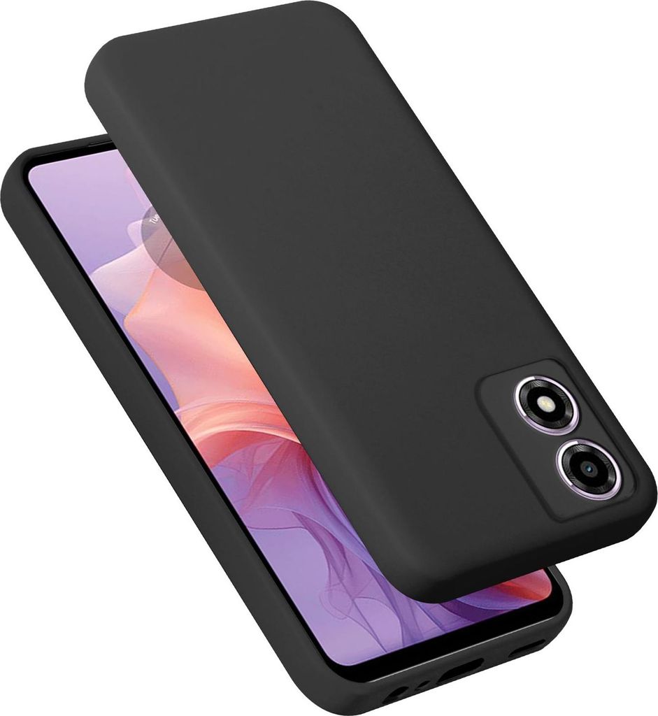 Cadorabo Hülle für Motorola Moto E14 Hülle Silikon Handyhülle Case aus flüssigem Silikon, Kratzfeste und stoßfeste Schutzhülle für Motorola...
