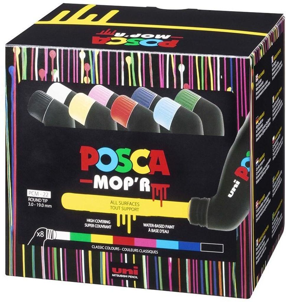 POSCA Marker UNI MOP ́R PCM-22 8er Set
