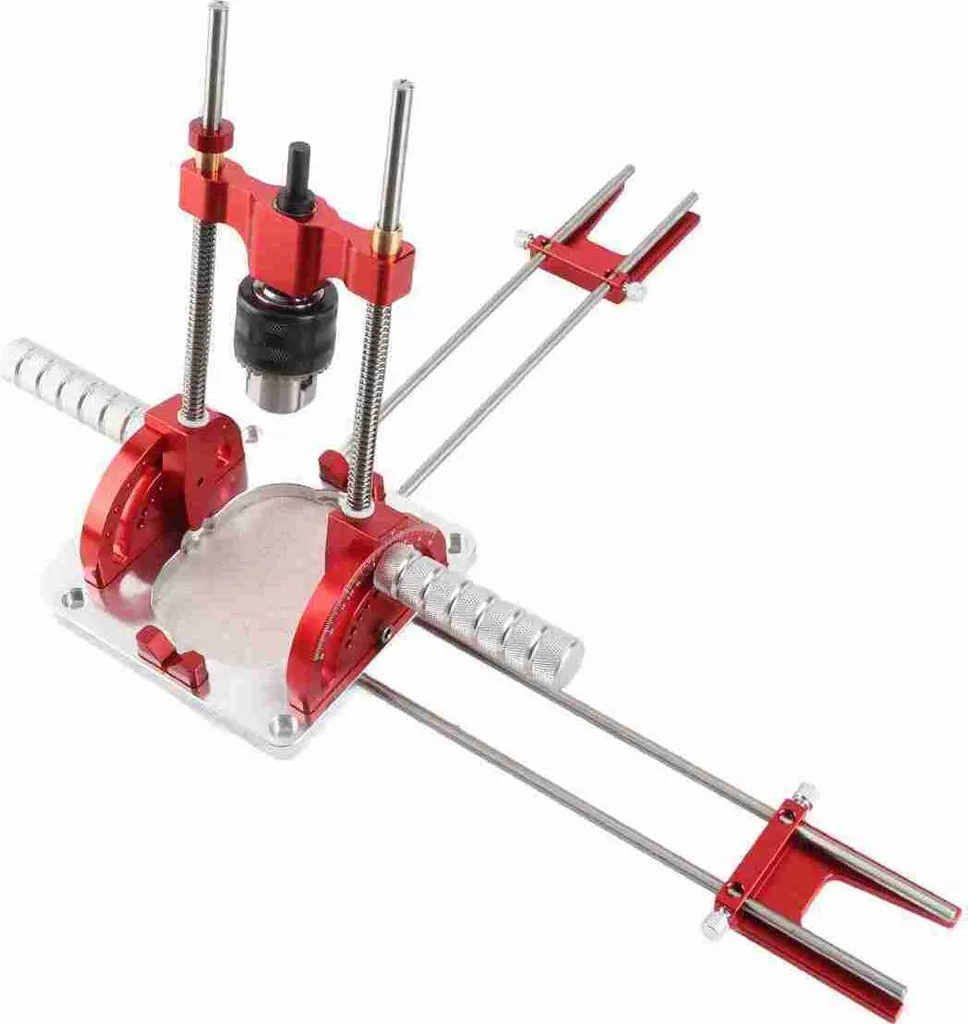 Guide de perçage en alliage d'aluminium avec positionneur ajustable - 3