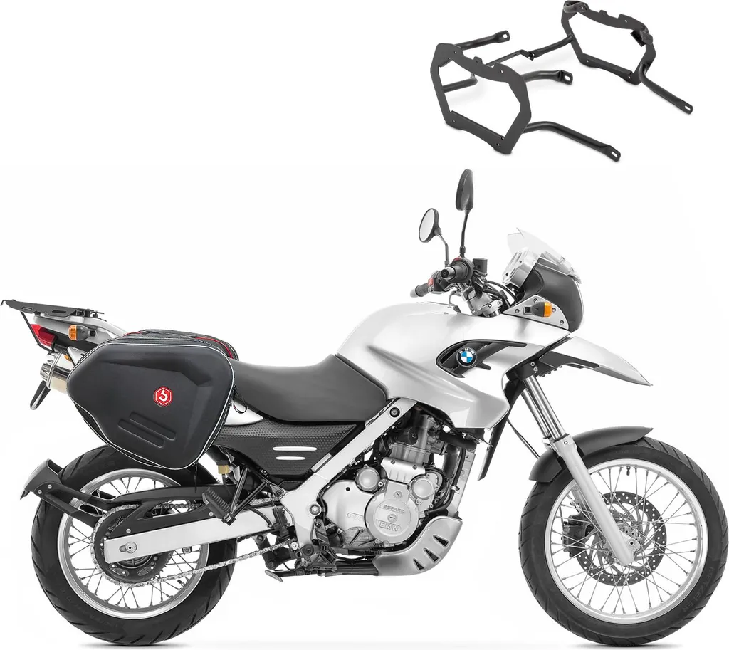 Kit bagagerie moto avec supports et sacoches BMW F650GS Dakar 99-07 - Noir