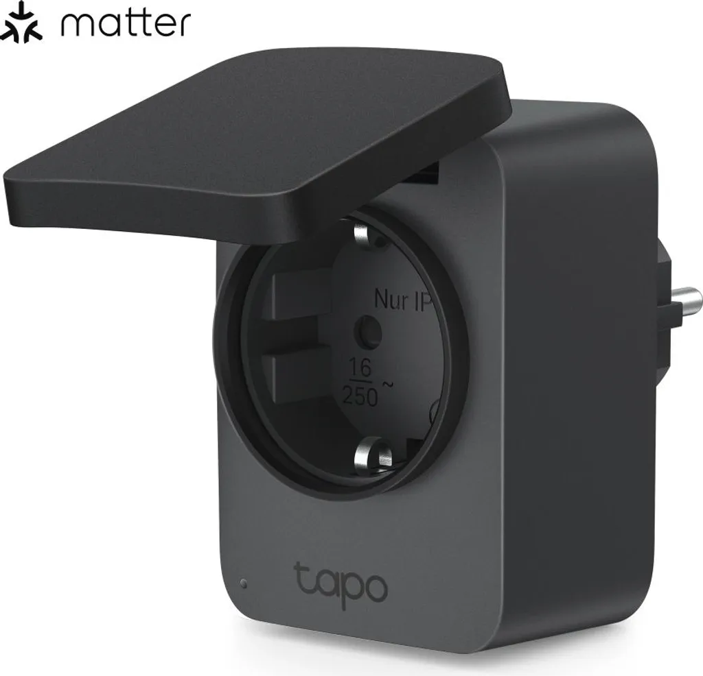 Tapo P410M TP-Link Matter Outdoor Plug - Presa Smart Wi-Fi 16A Nera