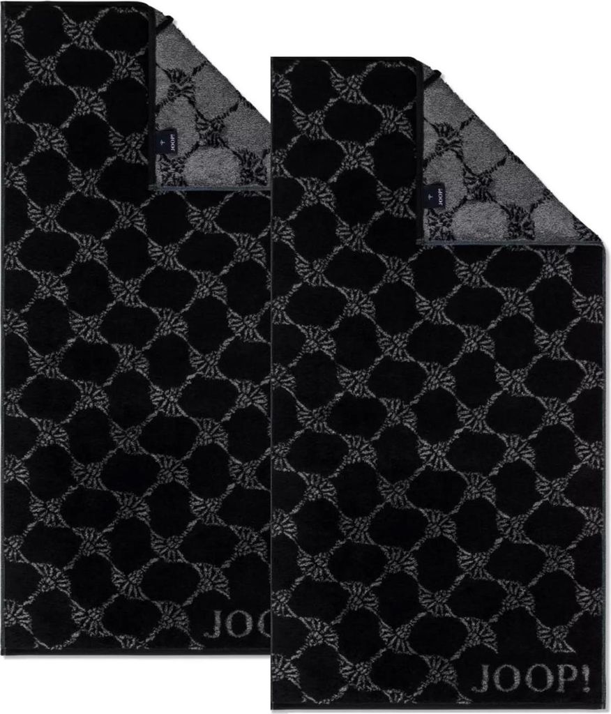 2 Stück Joop! Handtuch Cornflower 1611-90 Schwarz 50x100 Produktbild 