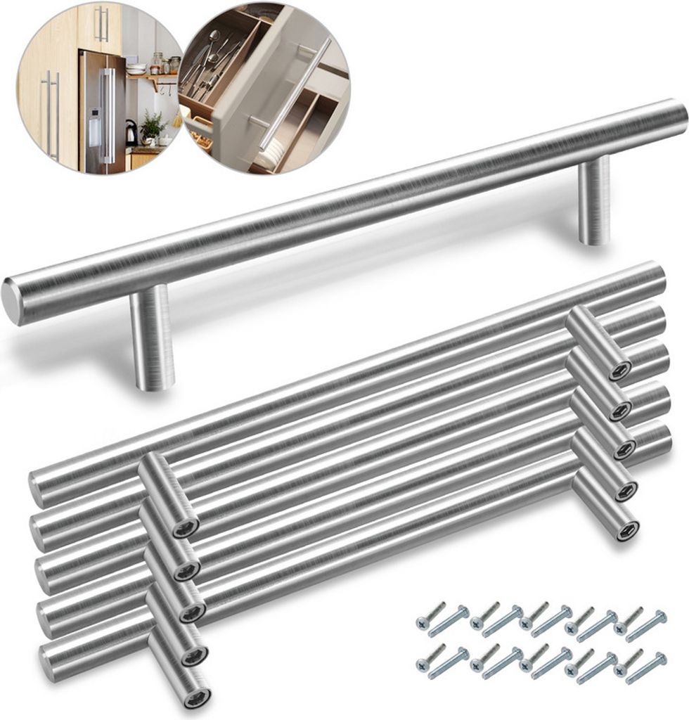 Jayseuw 20 Stück Schrankgriff Möbelgriffe Küchengriffe Türgriff Küchengriff 220x160x10MM
