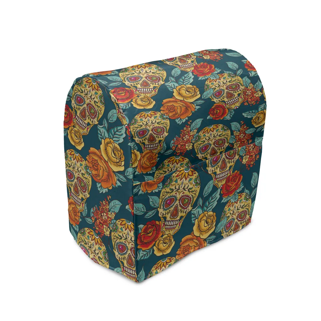 Poceacles Copertura per frullatore colorato con stampa di fiori hippie dimensioni 20,4 x 17,2 x 15,9 H per frullatore, supporto per mixer o caffettiera