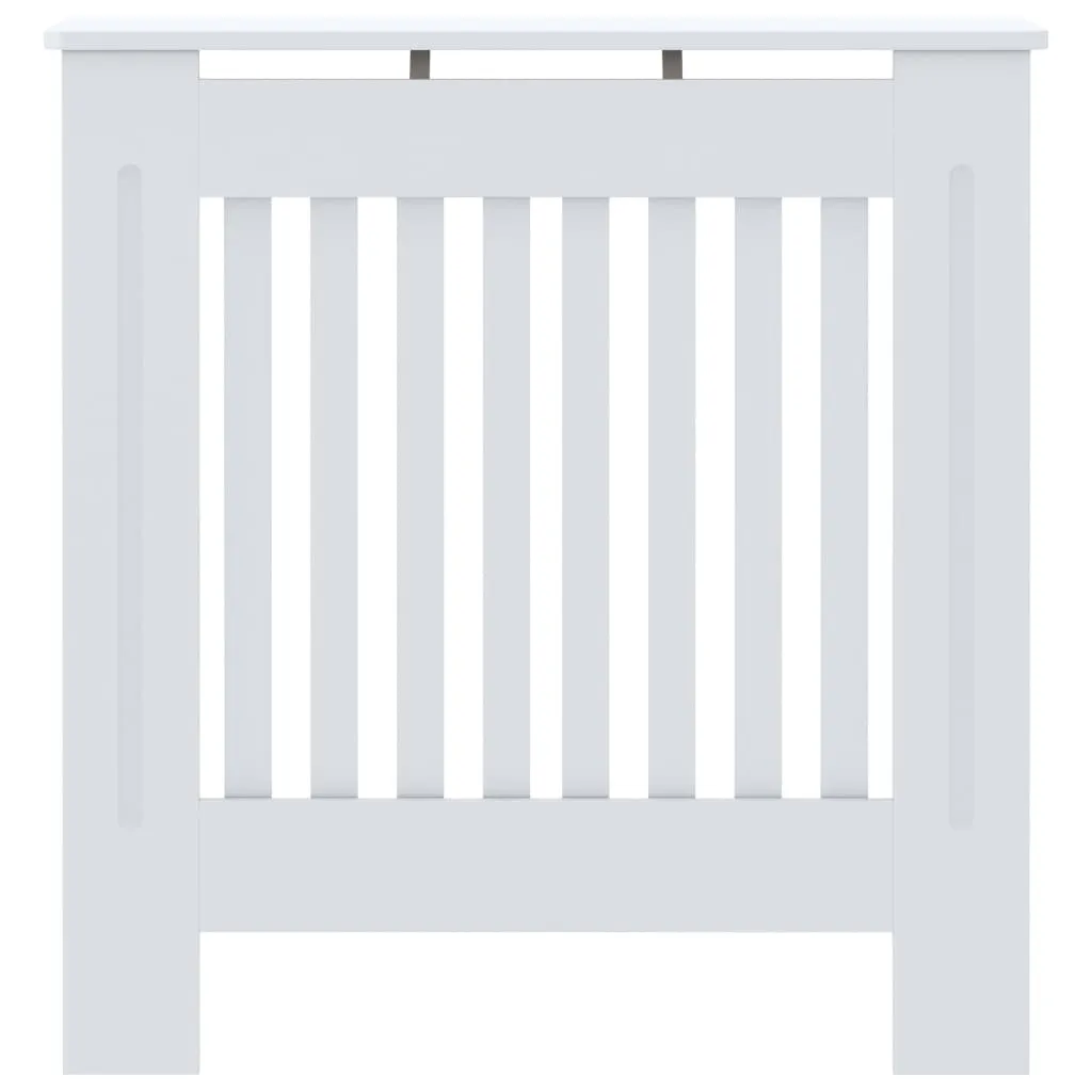 vidaXL Rivestimento per radiatori in MDF bianco 78 cm - 4