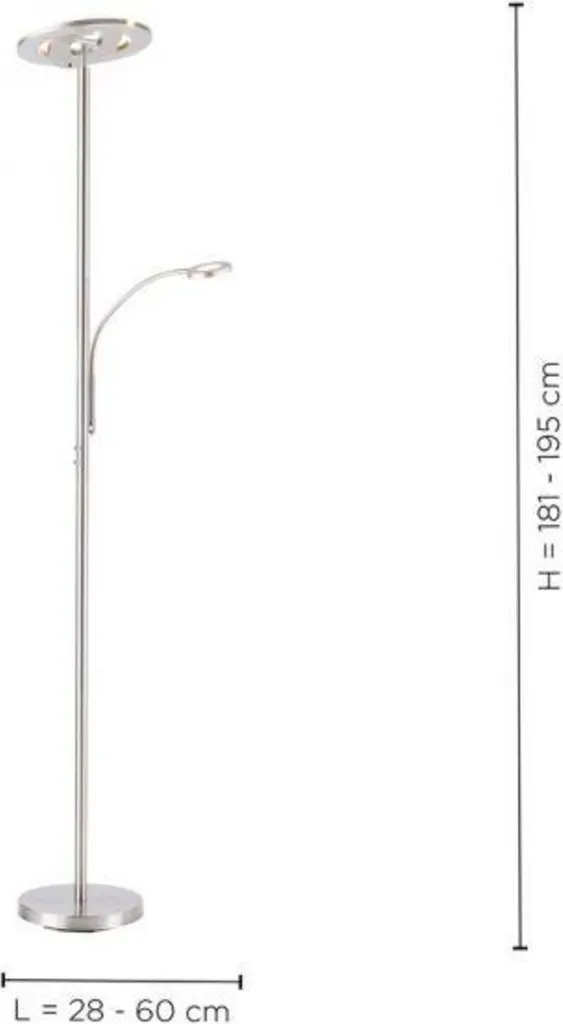 Lampadaire LED dimmable avec télécommande et mode RGB - Modèle L500 - 18