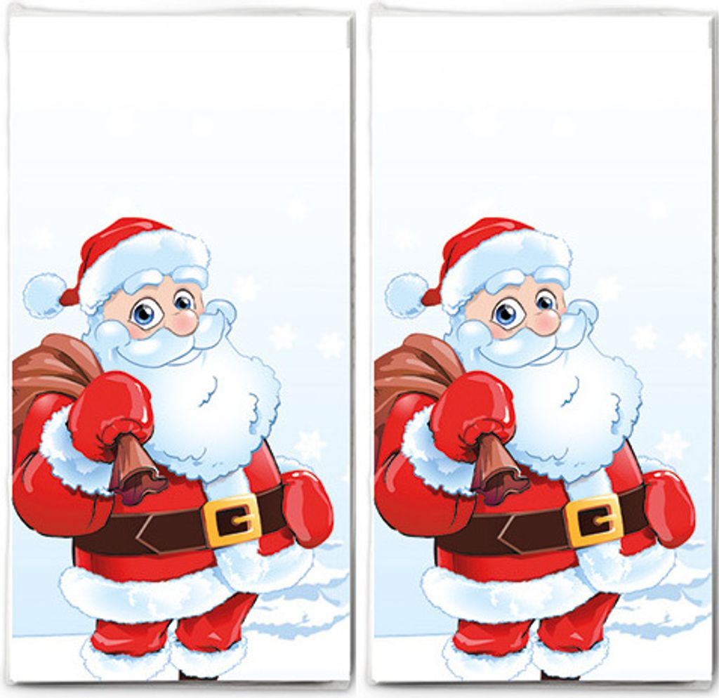 2x 10 Taschentücher Santa for Christmas - Santa in Produktbild 