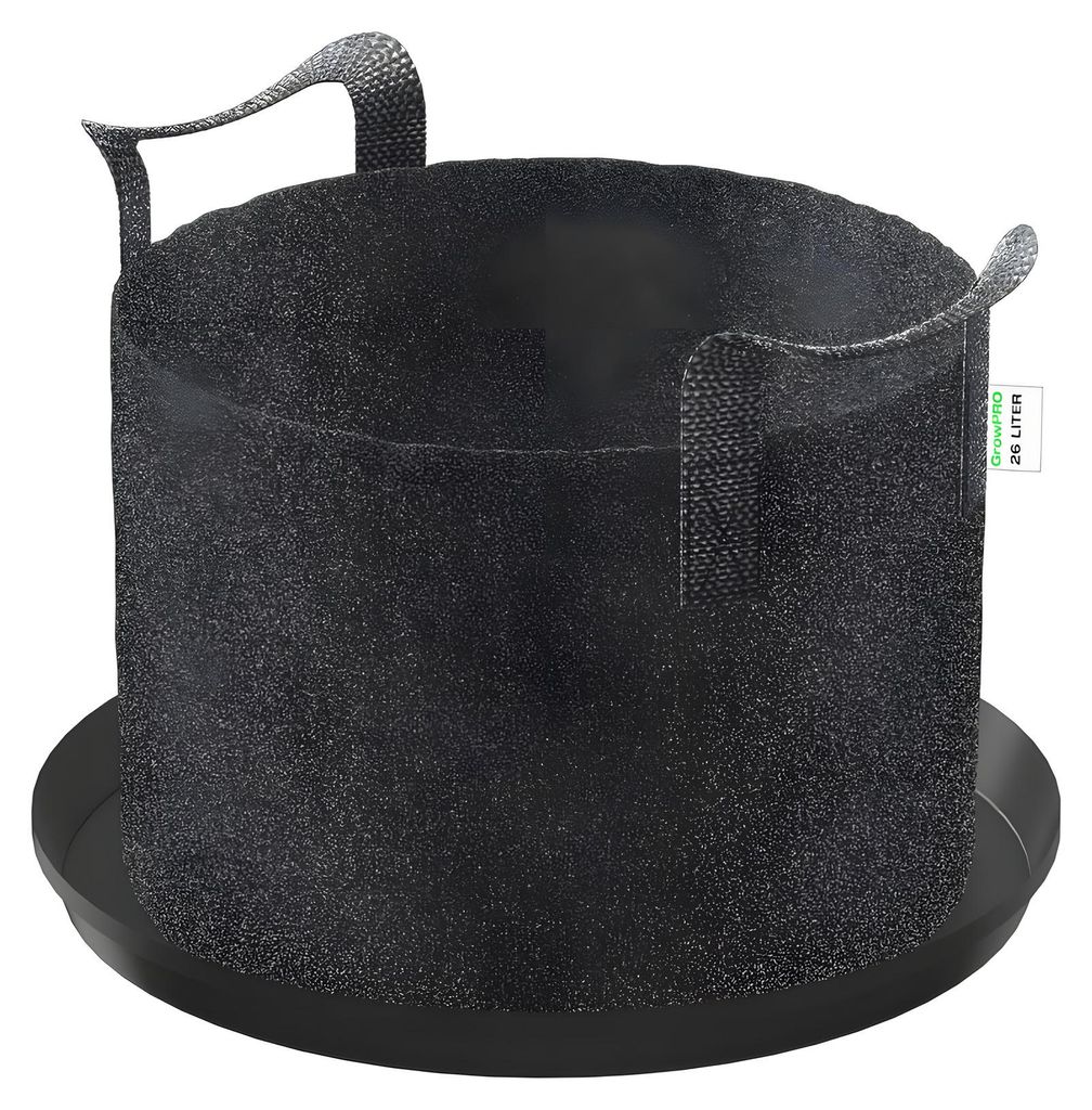 GrowPRO Stofftopf mit Untersetzer, 26 Liter Produktbild 
