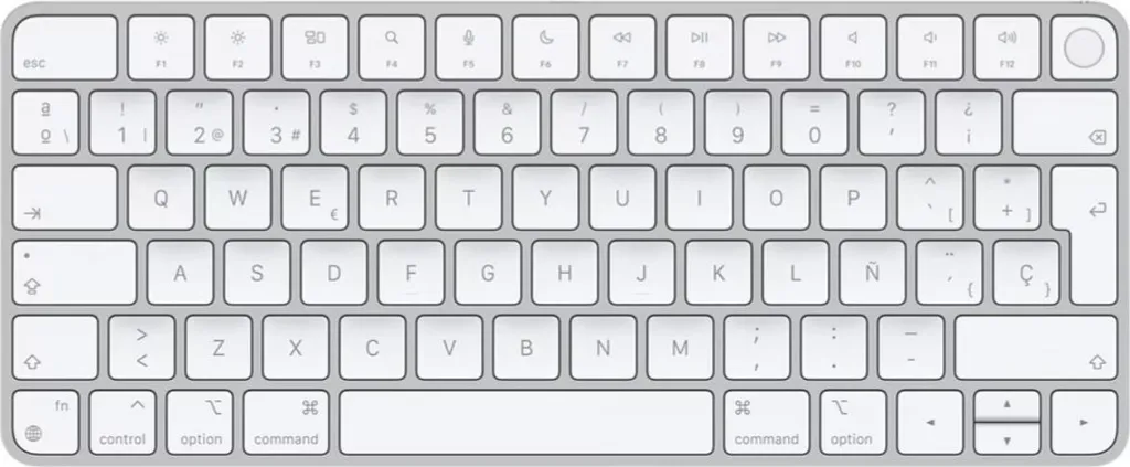 Clavier Apple Magic Keyboard Argent Bluetooth avec Touch ID Sécurisé