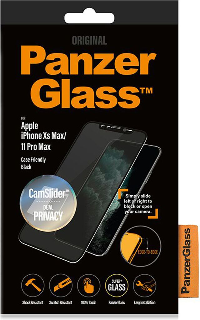 PanzerGlass CamSlider™ Privacy Screenprotector Schwarz für Produktbild 4