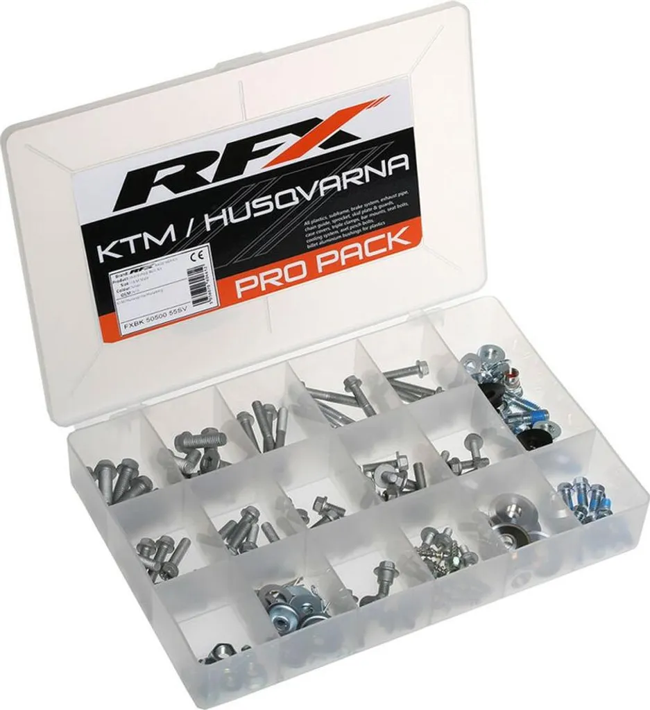 Kit de vis OEM RFX Race Series Pro pour carénage de moto tout-terrain