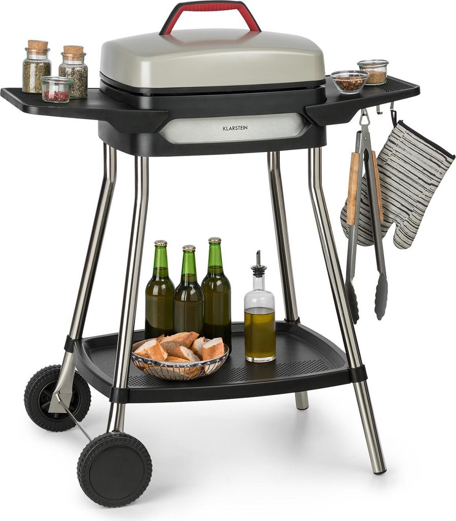Gatsby Elektrogrill 2000W Antihaft-Grillfläche Seitentische Produktbild 