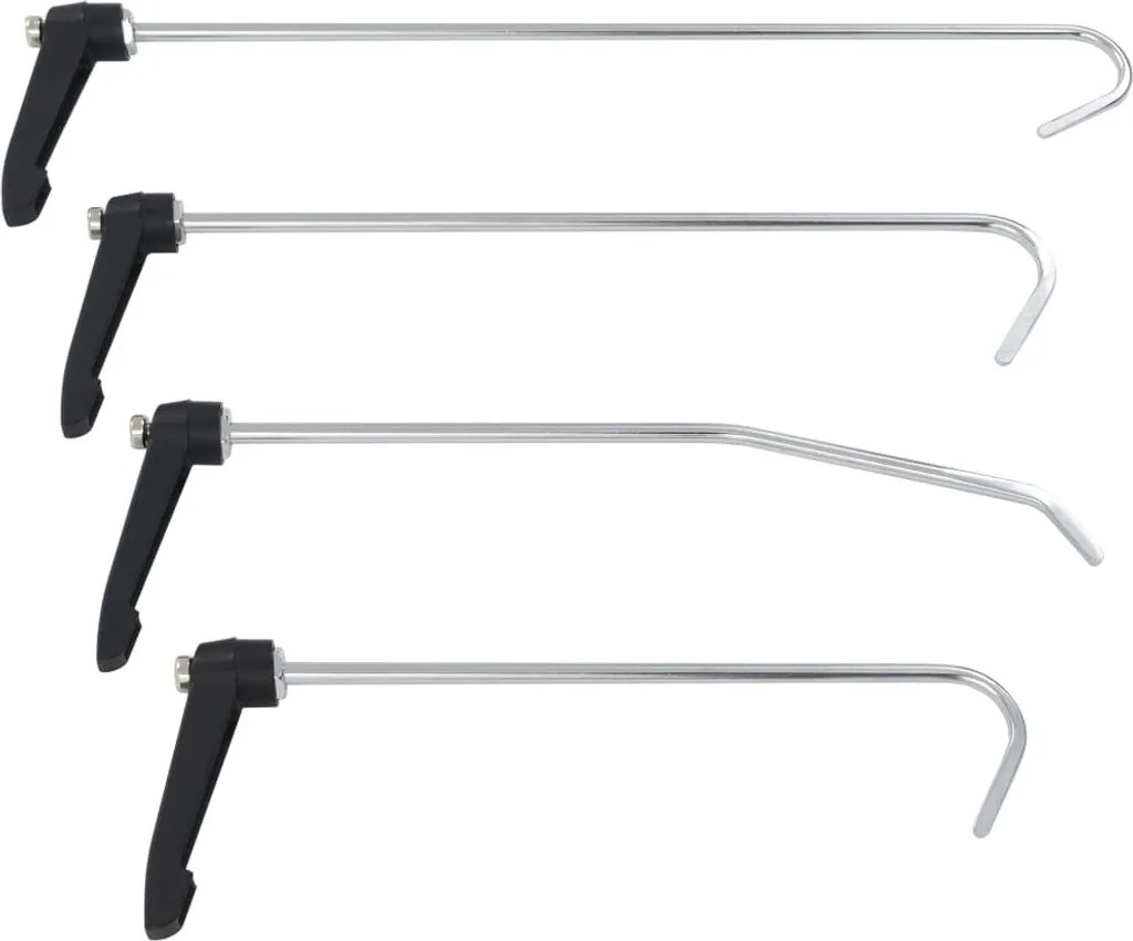 vidaXL Kit d'outils de débosselage 4 pièces en acier pour carrosserie
